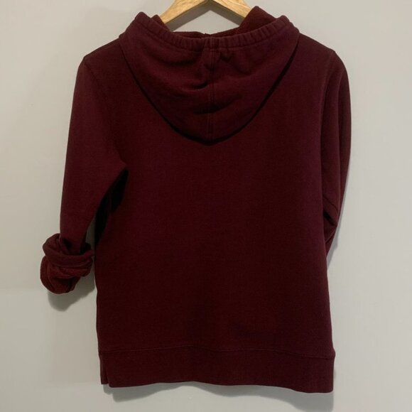 BURGUNDY HARVARD CLASSIC CAMPUS HOODIE | SWEATS | MACEWAN UNIVERSITY LOGO | MARO - Picture 7 of 9